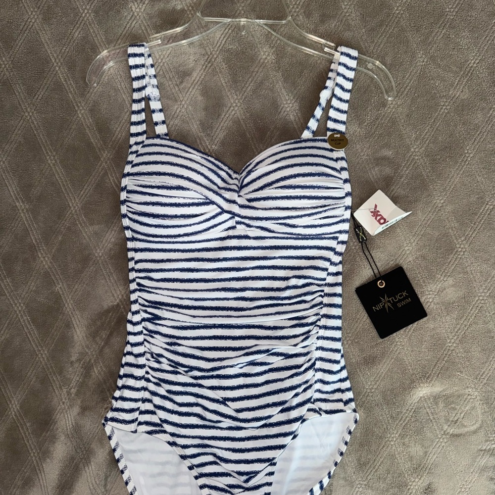 Striped One-Piece Swimsuit